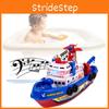 Colorful Electric Fireboat Toy For Kids With Water Spraying Music And Lights Features