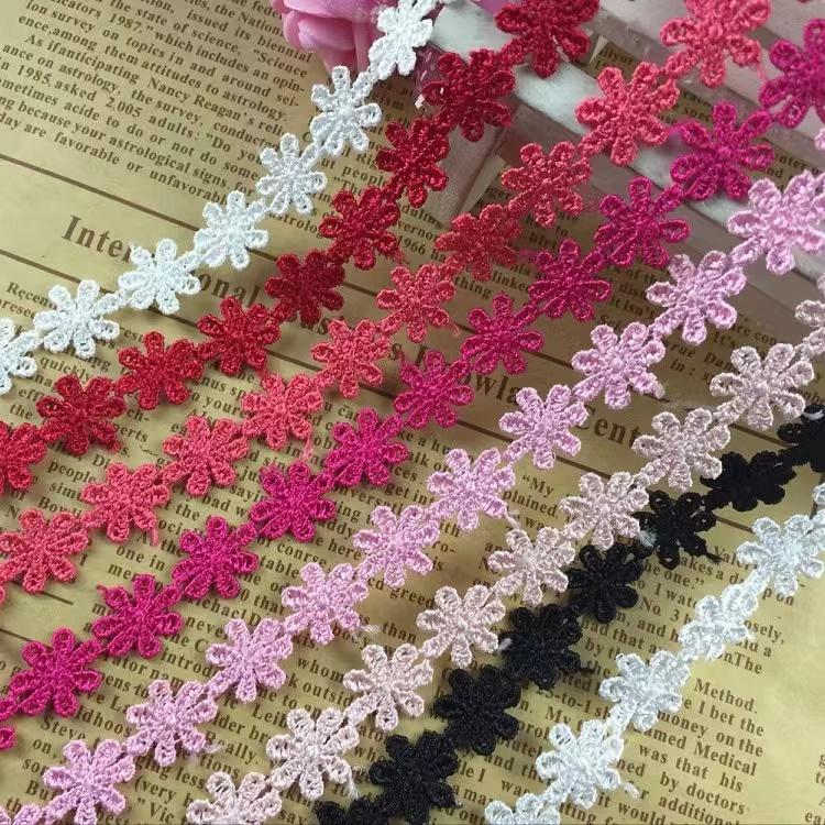 Water-soluble Lace 1.2cm Diy Lace Accessories Popular 8-color Series Water-soluble Embellishment Small Lace Hot Style