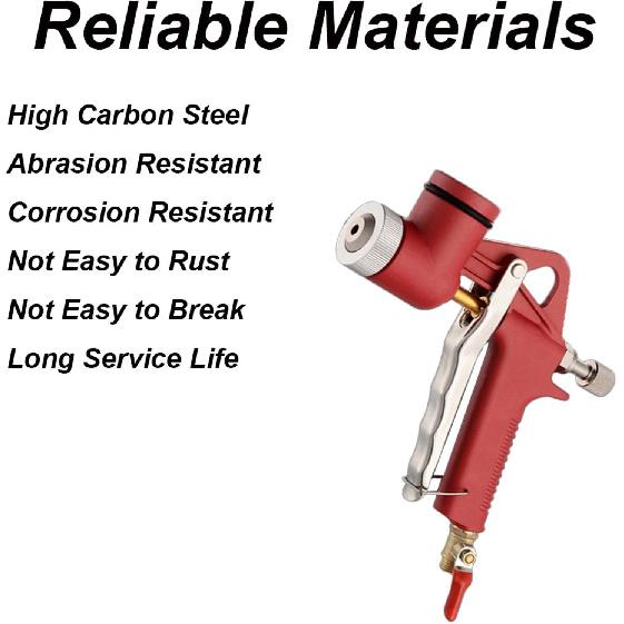 Drywall Wall Painting Sprayer with 3 Nozzle (4.0mm/6.0mm/8.0mm), Adjustable Air Hopper Spray Gun Texture Tool, for Walls and Ceiling(3L/0.66gal