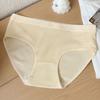5Pcs Mid Waist Solid Color Panties Cotton Crotch Underwear for Women Fashion Seamless Briefs  Girl