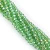 4mm Iridescent Glass Crystal Wheel Beads - Faceted Loose Abacus Beads for DIY Projects