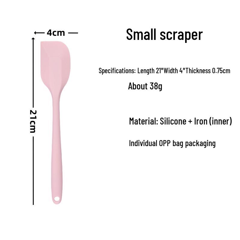 Silicone Spatula Set: Heat-Resistant, One-Piece Scrapers for Mixing & Baking (Small & Large Sizes)