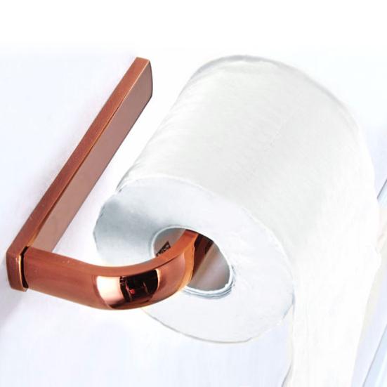 Bathroom Tissue Holder Copper Toilet Paper Roll Rack Apartment Home Hotel Decor