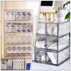 Garneck Clear Acrylic Storage Box, 4-Drawer Cosmetic Storage Case, Makeup Organizer for Eyeglasses and Accessories, Stackable, Space-Saving Design