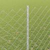 Chain Link Fence with Posts 10 x 1.5 m (W x H) Hot Dip Galvanized Steel