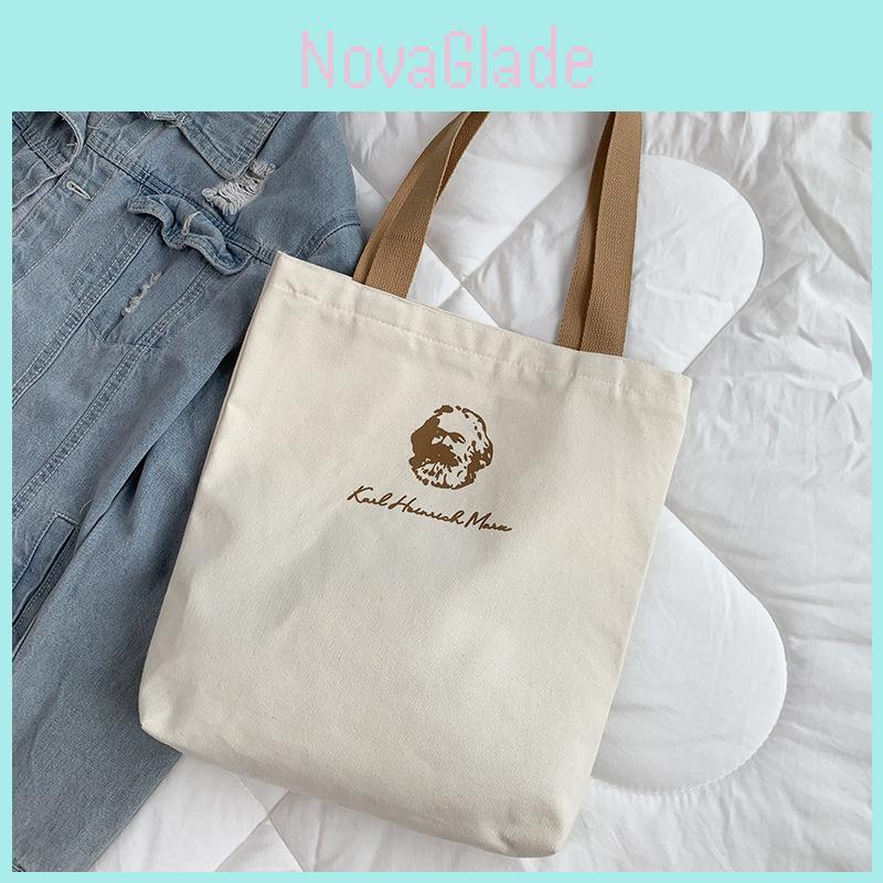 New Fashion Canvas Bag For Autumn And Winter Simple And Versatile Eco-friendly Shoulder Bag