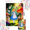 Alice In Wonderland Diamond Painting Handmade Diy Mosaic Art Painting Kit Home Decoration