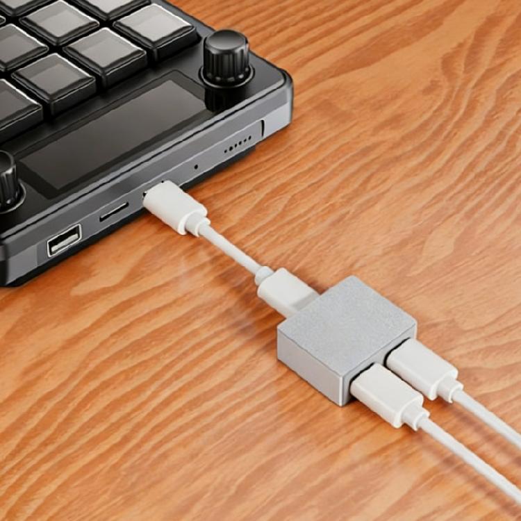 5V Type C Interfaces Power Signal Separator Light Weight Aluminum Compatible Device Control for Data Output PC Port