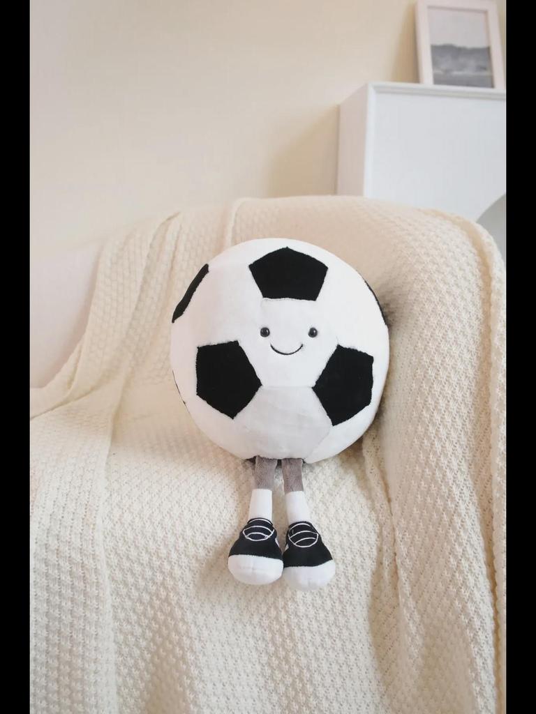 Jellycat Plüschtier mit Fußball- und Basketballmotiv – süßes Weihnachtsgeschenk, Internet-Promi-Puppe