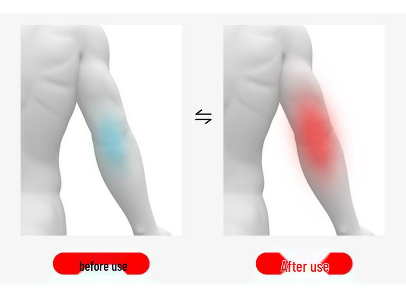 Electric Heated Mugwort Moxibustion Massage Elbow & Neck Protector - Therapeutic Arm Sleeve for Men and Women, Rechargeable