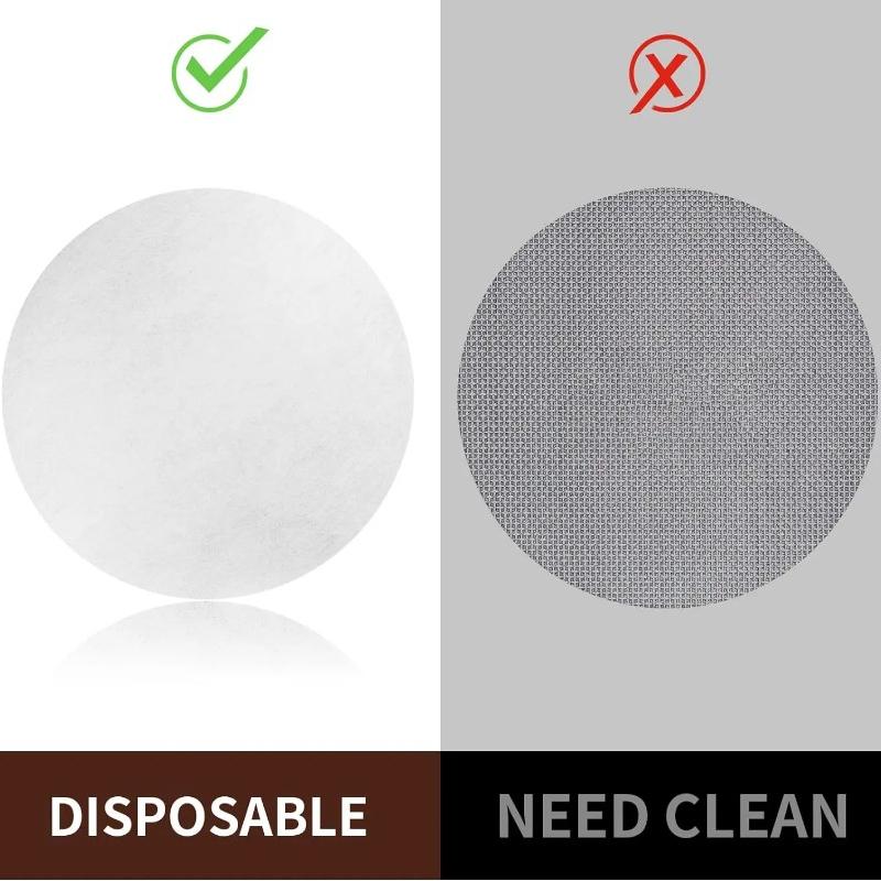 500 Pcs Coffee Paper Filter 58 Mm Unbleached Espresso Filter Puck Screen Portafilter Paper Compatible with Breville Barista, Mr