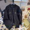 American Vintage Letter Embroidered Bomber Jacket Men's Spring and Autumn High Street Vibe Casual Baseball Jacket