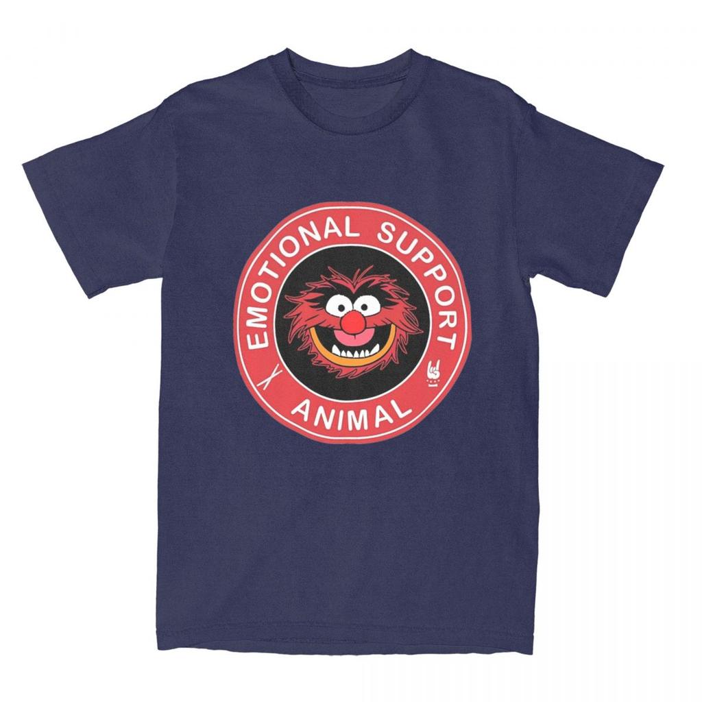 Miniso Unique Muppets Emotional Support Animal TShirts for Men Women Cotton T Shirts Short Sleeve Tee Shirt Big Size Tops