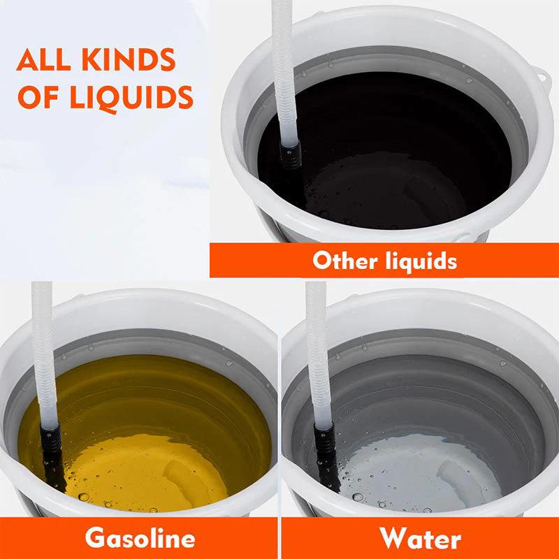 Electric Oil Pump Liquid Transfer Pump Powered Fuel Transfer Pump Outdoor Vehicle Fuel Gas Transfer Suction Pumps Accessories