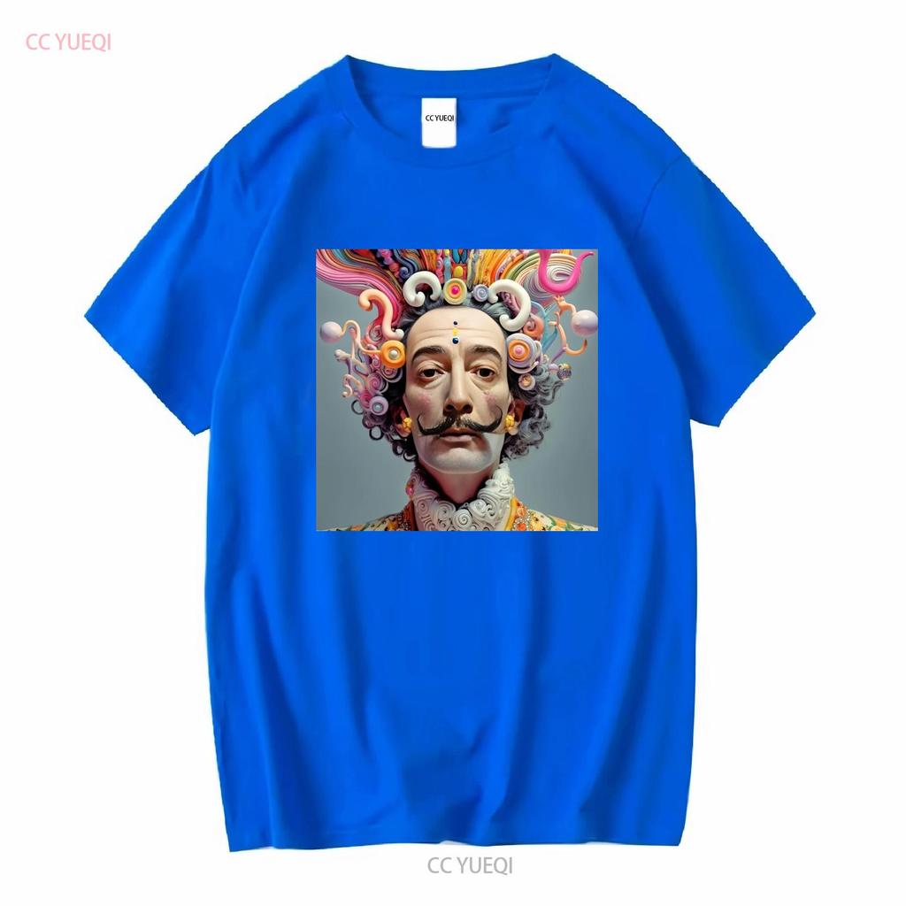 SALVADOR DALI T SHIRT abstract surrealism mens boys new long or short sleeves vintage Washed Soft homme Breathable Slightly