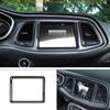 For Dodge Challenger 2015-2020 Carbon Fiber Dashboard GPS Navigation Cover Trim