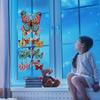 DIY Rhinestone Painting Wind Chime Kit Handmade Hanging Ornament Dreamcatcher 3D Decorative Wall Art for Home