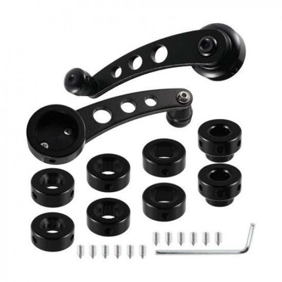 2PCS High Quality Aluminum Car Manual Door Window Winder Crank Handle Universal