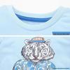 2025 Boys' Pure Cotton Knitted Short-Sleeve T-Shirt, Sizes Small & Medium, European & American Style