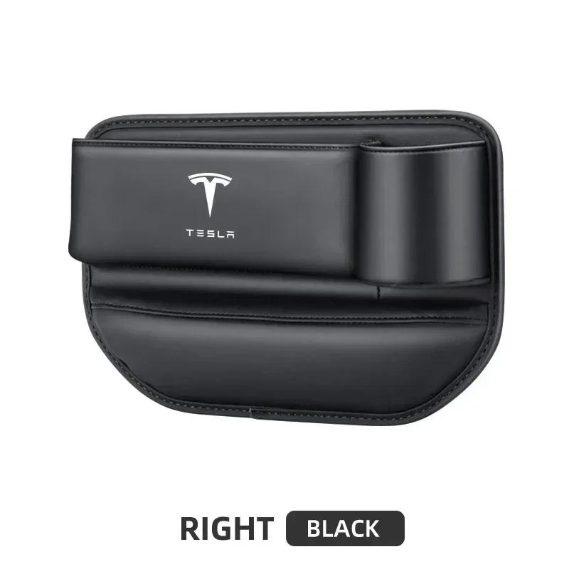 Car Sticker Tesla Car Seat Gap Slot Storage Box Auto Accessories For Tesla Model 3 2021 S X Y Style Roadster Invader Coil Mod WY