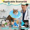 Soft Cute Cat Donut Collar Adjustable Pet Recovery Cone After Surgery Stop Licking Elizabethan Collar for Cat Dog Size S