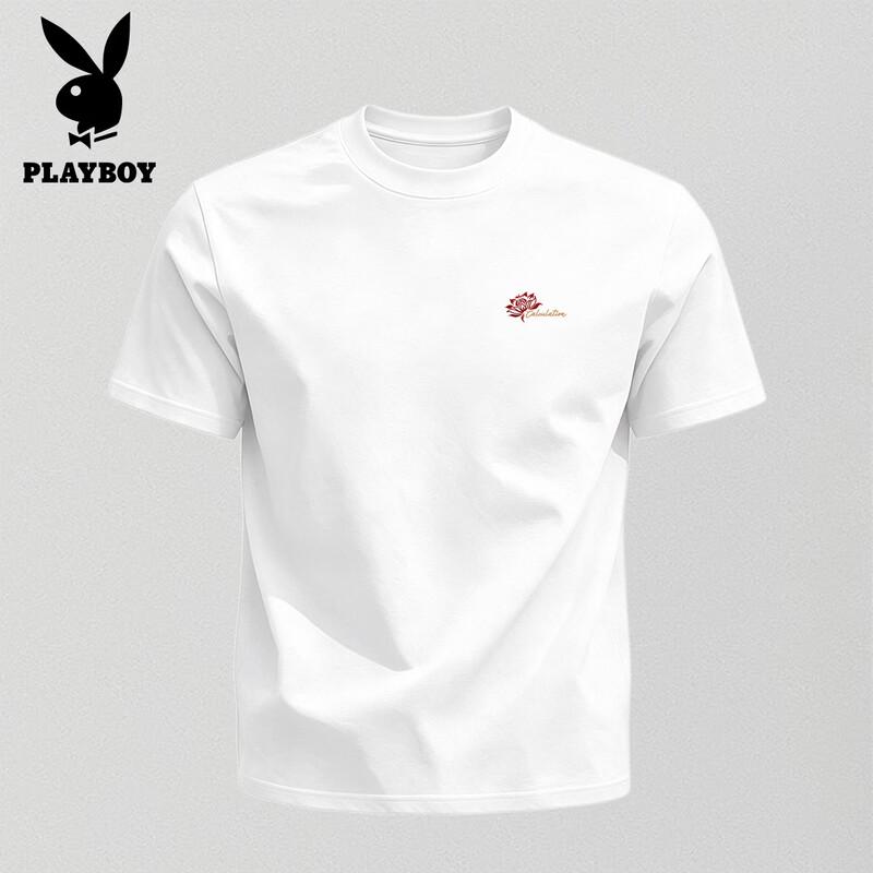 Playboy Men s Pure Cotton Short Sleeve T-Shirt 2XL