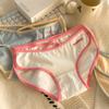 Girls' Underwear Made of Pure Cotton Breathable Comfortable Sexy Briefs Cotton Crotch Mid Waist Pure Desire Triangle Panties
