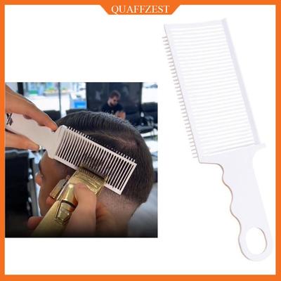 Flat Head Push Shear Comb Professional Barber Clipper Blending Flat Hair Cutting Comb Men Head Top Fade Comb Brush Styling Tools