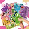 8/16Sheets   Monsters Inc  Puzzle Stickers Make a Face Assemble Jigsaw Decals Funny Cartoon DIY Toy Party Gift