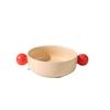 Creative Contrast Color Salad Bowl Ceramic Binaural Handle Bowl Fruit Salad Bowl Instant Noodle Bowl Microwave Oven Baked Rice Bowl