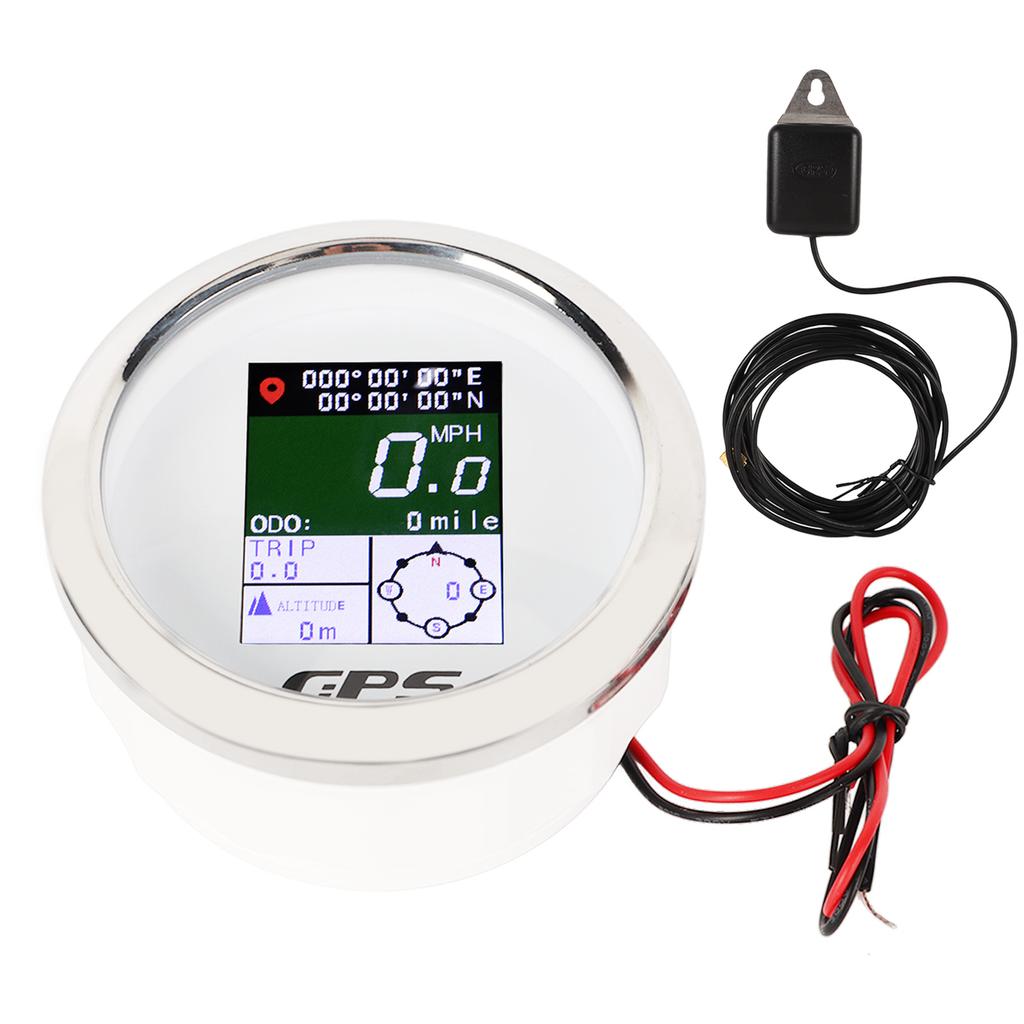 85mm GPS Speedometer 9‑32V TFT Screen Digital Display Speed Gauge Universal for Yacht RV Motorcycle