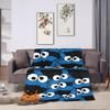 Sesames Streets Cartoon Blanket Warm Soft Fashion Plush Throw Blanket For Living Room Camping Flannel Bedspread Bed Cover