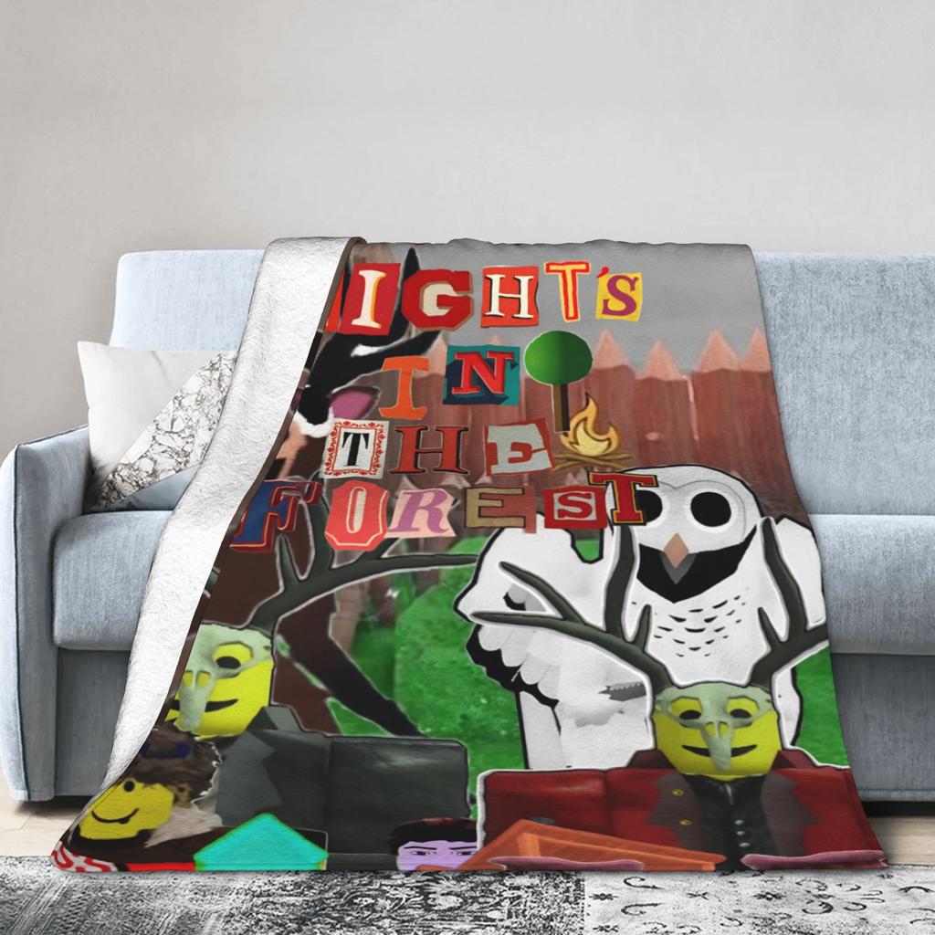 Super Soft 99 Nights In The Forest Throw Blanket Premium Fleece Flannel Lightweight Bed Blanket Cozy Warm Blankets All Season