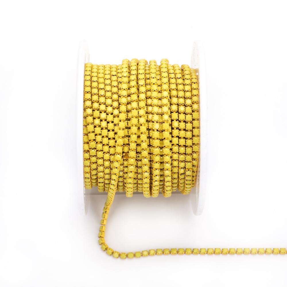 Weichen Specializes In Protein Color Electrophoresis Claw Chain Ceramic Single Row Rhinestone Chain Diy Jewelry Accessories Clothing Accessories