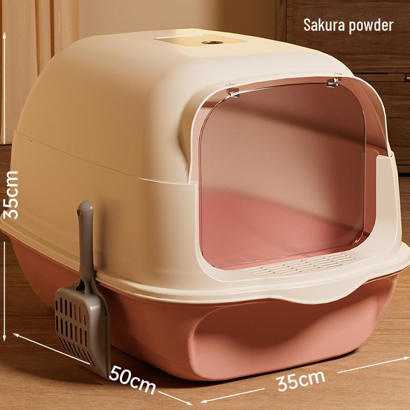 Fully Enclosed XL Odor-Proof Easy-Clean Cat Litter Box