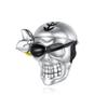 Halloween Copper Skull Charm Luminous Pumpkin Ghost Clown Bead Pendant Ring Necklace Bracelet Diy Jewelry Gift