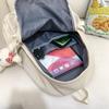 New Girl Leisure White Embroidery Nylon Kawaii School Bag Women College Backpack Lady Cute Laptop Fashion Female Travel Book Bag