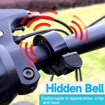 1pc Super Loud Invisible Bike Bell, Aluminum Alloy Hidden Design for Mountain and Road Bikes, for Riding and Decoration