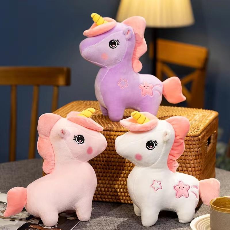Colorful Winged Unicorn Plush Toys Unicorn Plush Animal Doll Plush Toy Pegasus Toy Christmas Gift For Children Girls