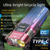 New Rechargeable LED Bike Light Waterproof Easy To Install Bike Flashlight Bicycle Light Outdoor