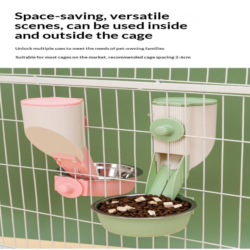 500Ml Pet Chinchilla Hanging Feeding Waterer Easy Install Pigeon Rabbit Small Animal Automatic Feeding Water Bowl Pet Products
