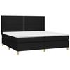 Maison Exclusive - Sommier à lattes de lit matelas et LED Noir 200x200 cm Tissu