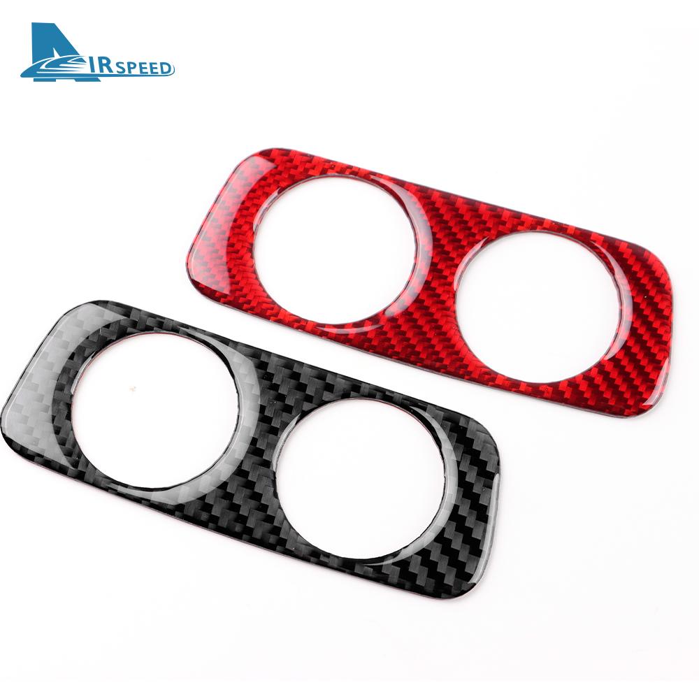 Real Soft Carbon Fiber Sticker For Kia Stinger 2019 2020 2021 2022 2023 LHD RHD Car Rear Charging Port USB Hole Frame Trim