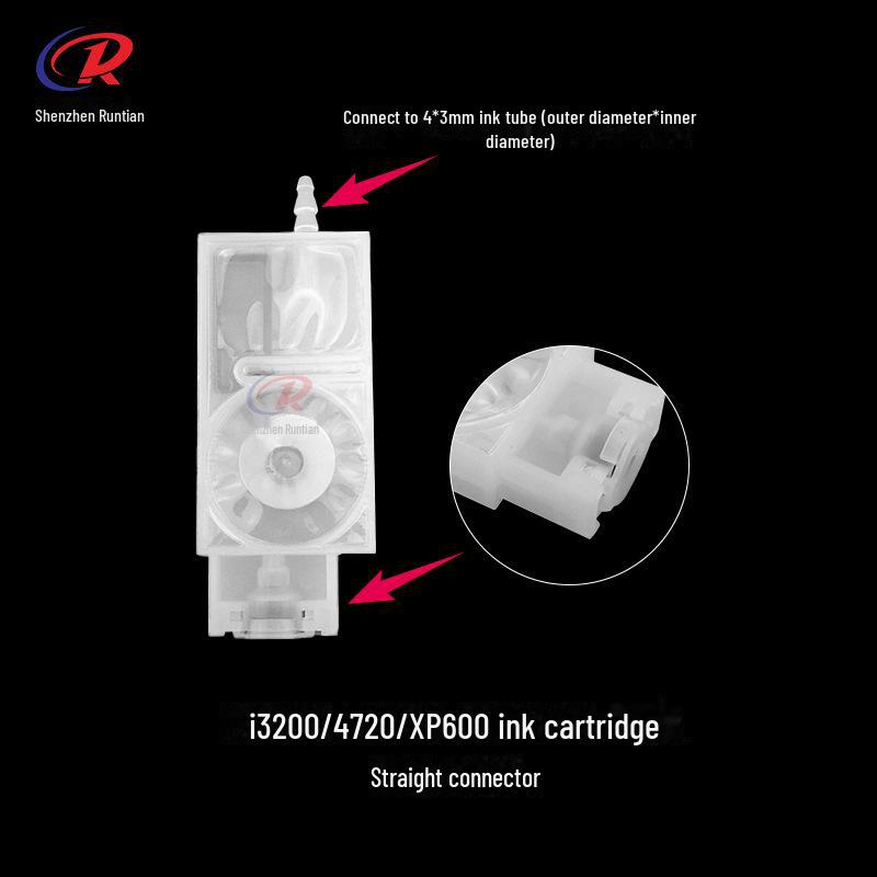 Outdoor Piezoelectric Photo Printer JV33/JV5 5th Gen Nozzle XP600/TX800 Ink Sac Damper Connector