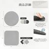 Diatomaceous Earth Made Japan Absorbent Coasters 2-piece Set Soft Antibacterial Silver Ions Included (dark Gray 2 Pieces Round)