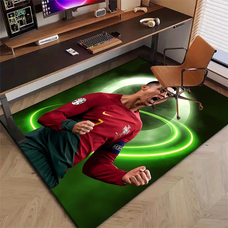 1pc Number 7 Soccer Design Printed Area Rug Carpet for Bedroom Living Room Home Decor Rugs Mat Non Slip Mat Rug for Bedside