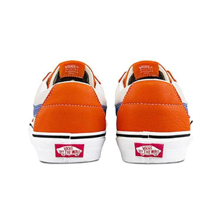 Vans Sk8 Low Slip Resistant Durable Lightweight Low Top Skate Shoes Unisex Sneakers Orange White VN0A4UUK2S2