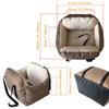 Portable Car Safety Pet Seat: Removable, Washable and Cozy Travel Nest for Dogs and Cats