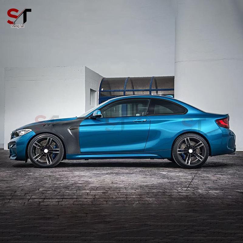 **BMW M2 F87 Carbon Fiber Fender & Side Skirt Trim**