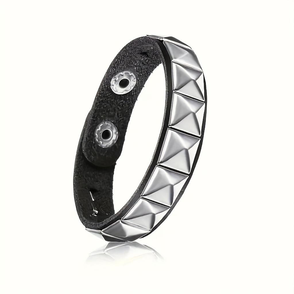 Gothic Rivets Creative Y2K Bracelet for Daily Party Music Festival Wear Couple Bracelet Festival Accessories